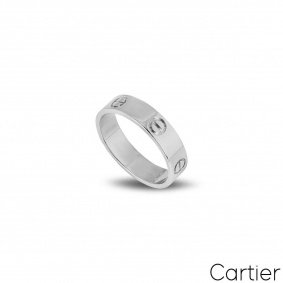 Cartier Platinum Love Ring Size 58 B4084900 Cartier Platinum Love Ring Size 58 B4084900